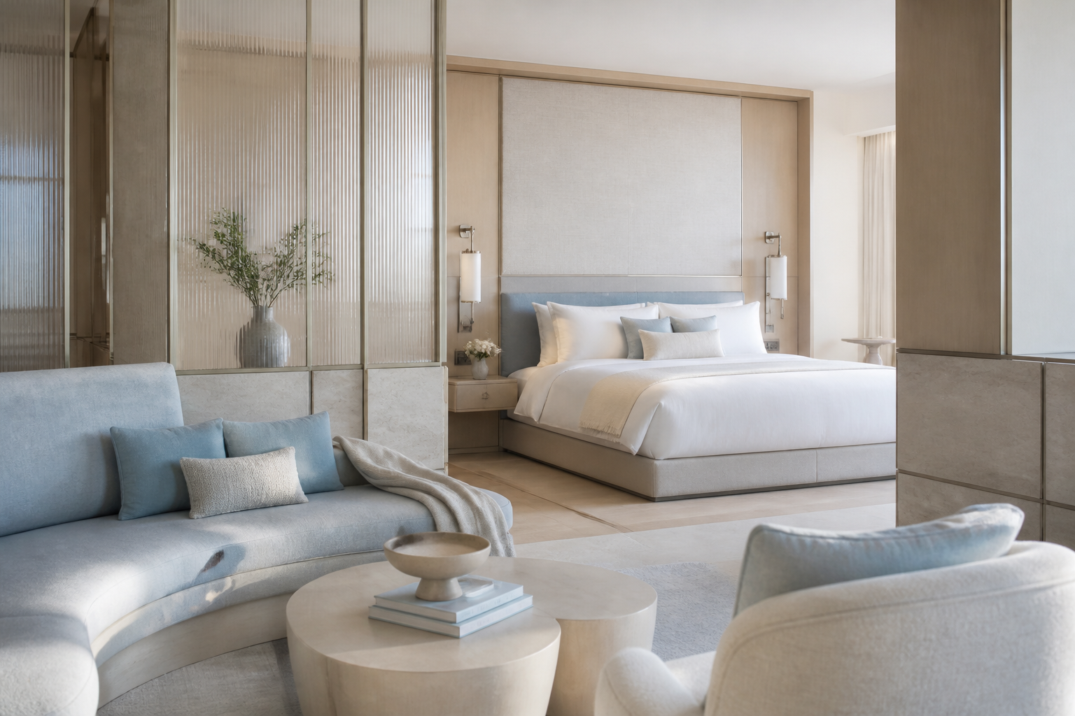 A calm private suite